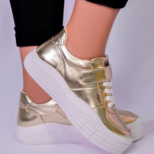 Tênis Casual Confort Dourado feminino Legut