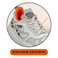 tenis organic power branco e cinza legut 1det