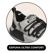 tenis casual street cool branco e preto legut 2det