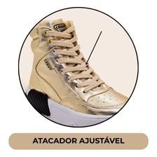tenis casual street dourado legut 1det