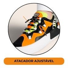 tenis street cyrcus preto e laranja legut 1det
